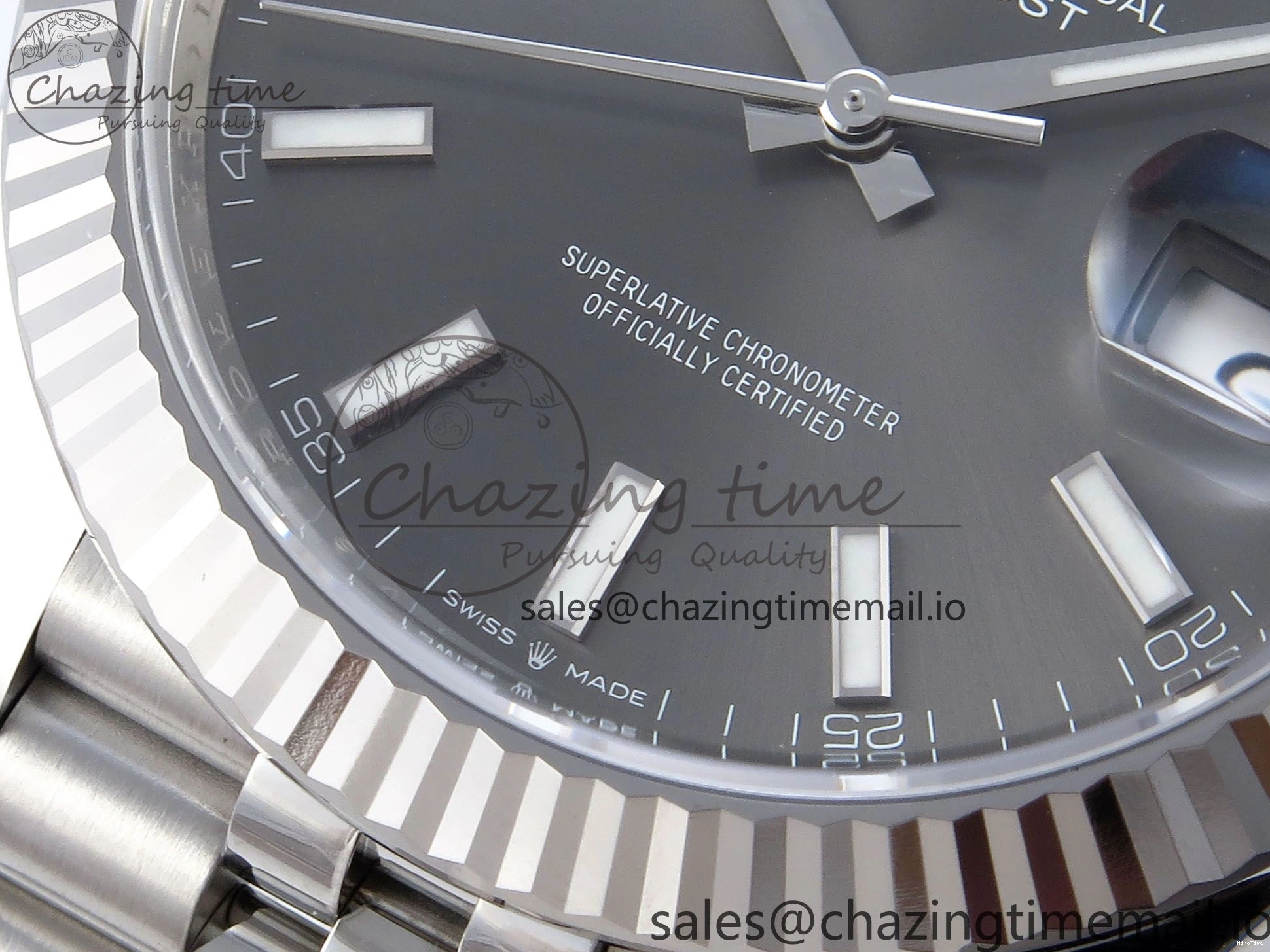 MiroTime 0320 DateJust 126334 41mm Clean 1:1 Best Edition 904L Steel Gray Stick Dial on Jubilee Bracelet VR TravelReady 895